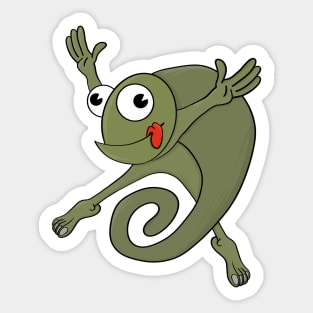 Awesome Chameleon Sticker